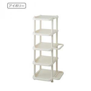 吉川国工業所 靴収納ラック シューズストレージ5段　アイボリー