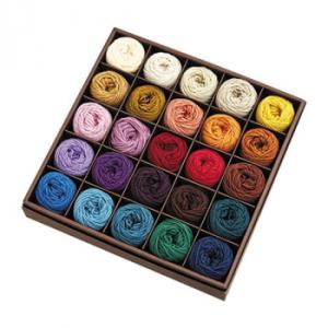 ハマナカ リッチモア 毛糸アソート パーセントミニ 1/100 10g巻 25色セット H620-0...