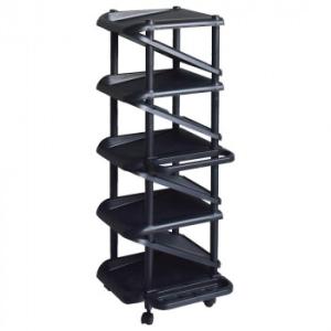 吉川国工業所　シューズラックエタージ9段　BK・ブラック