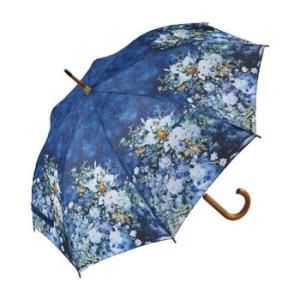 ユーパワー 名画 木製ジャンプ傘 ルノワール「大きな花瓶」 AU-02208
