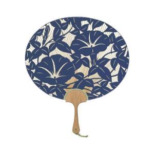 日本製(MADE IN JAPAN)  特大小判型うちわ 洛趣 片面透かし 1083