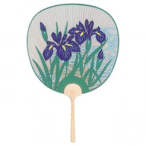 日本製(MADE IN JAPAN)  うちわ 清苑 両面透かし 1102