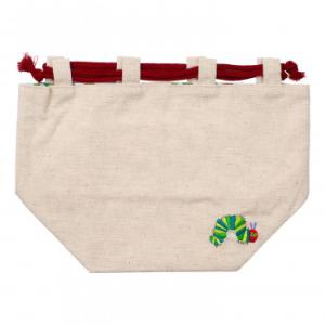 はらぺこあおむし　和雑貨　リバーシブル信玄袋　ベージュ　CKEC0002