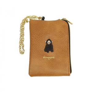 コミカルアニマルリールパスケース RO19-0619 キャメル(ゴリラ)