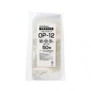 セイニチ チャック付ラミネートスタンドパック ラミグリップ スタンドパック OPタイプ OP-12 ...