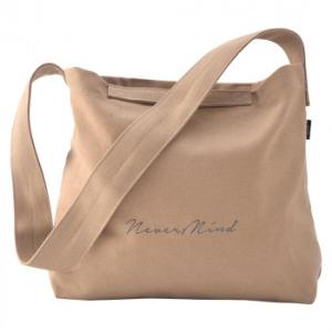 Rename プリント帆布トートショルダーバッグ ベージュ RSH80028-BE-F