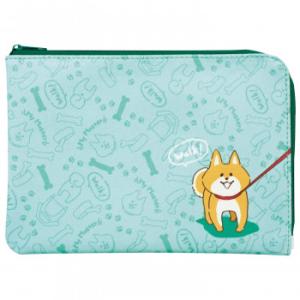 抗菌マルチケース　スリムタイプ　わんこ　ブルー　KASM-1602