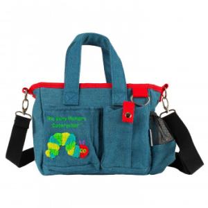 はらぺこあおむし サガラ刺繍お散歩バッグ デニム 44449