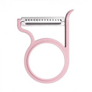 leye(レイエ) 軽い力でスーッと切れるフルーツピーラー ピンク LS1576