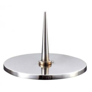 ナカムラ商事 仏具用品 ステンレス平丸ローソク立(中)