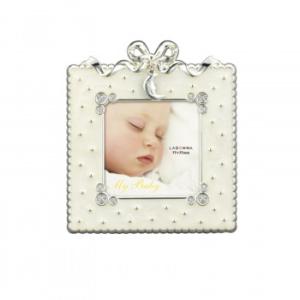 ラドンナ フォトフレーム 写真立て ベビー リボン ホワイト MB31-S2-WH