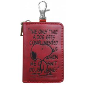 SNOOPY スマートキーケース スヌーピー レッド SN283