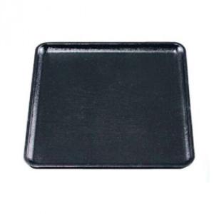 福井クラフト　8寸木目角盆黒普賢塗弱SL 15151090