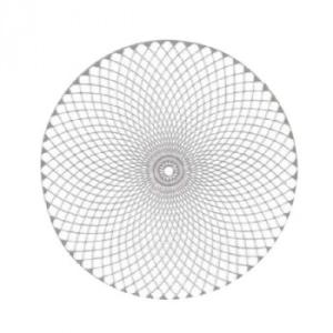 福井クラフト　380丸マット　網目　シルバー 50312360