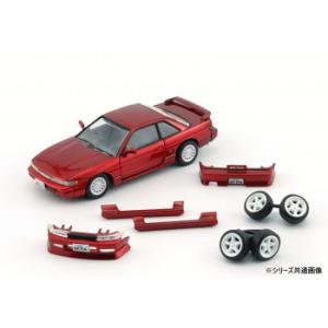 BM　CREATIONS　1/64スケール　日産　シルビア　S13　メタリックレッド　LHD　64B...