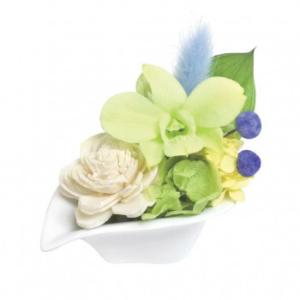 お供え用(仏花)　お供えアレンジメント　プリザーブドフラワー　芽衣(めい)　グリーン　C32740
