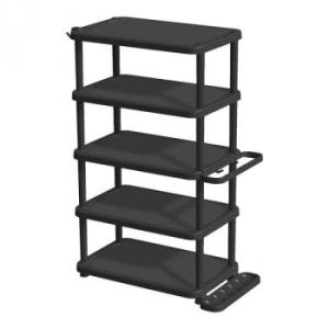 天馬　プロフィックス　くつ置けるん棚　ブラック　5段ワイド　ZSY7702