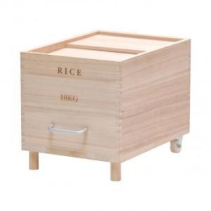 B.Bファニシング キャスター付き米びつ　Rice10kg ナチュラル ONKZ0215MONAT