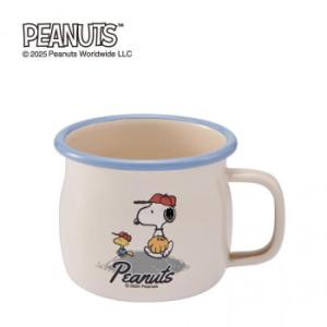 豊琺瑯 スヌーピー・ホーローマグカップ　「ベースボール」 SNJ-2433