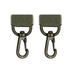 INAZUMA イナズマ ナスカン付くわえ金具 25mm用 2個入 アンティークゴールド AK-80...