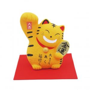 M7896 大福招き猫 萬古焼置物