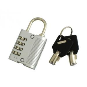 創造工房　鍵付4段文字合せ錠35mm　キー2本付き　G-226