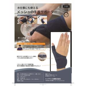 水仕事にも使えるメッシュの手首サポーター 手首...の詳細画像1