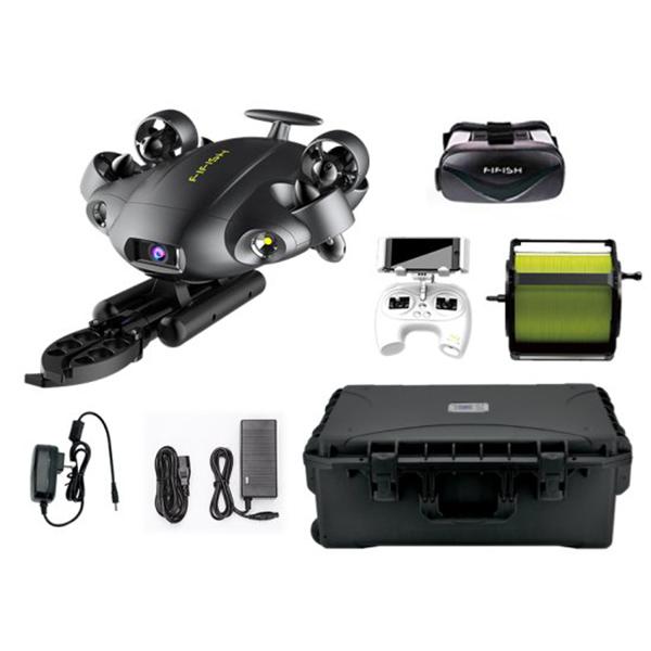 QYSEA FIFISH V6 EXPERT 水中ドローン 100mケーブル + ハードケース + ...
