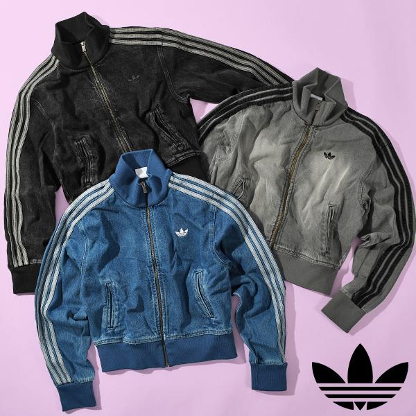 アディダス デニム ショート丈 レディース トラックジャケット adidas DENIM TT アデ...