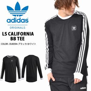 現品限り 長袖 Tシャツ adidas ORIGINALS アディダス オリジナルス メンズ LS CALIFORNIA BB TEE ロンT ビッグロゴ ロゴTシャツ 3本ライン 2019春新作 FUE54