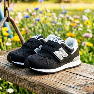 2026春夏新作 ニューバランス キッズ スニーカー new balance i313 子供 ベビーシューズ 赤ちゃん ベルクロ マジックテープ 靴 ファースト ブラック I3139HMW