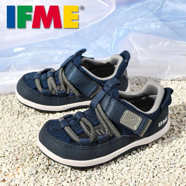 送料無料 イフミー 靴 キッズ 水陸両用 サンダル 子供 ベビー 水抜き穴 IFME 両ベルト ウォ...