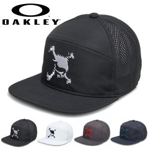 得割33 ゴルフ キャップ OAKLEY オークリー メンズ スカル ロゴ  帽子 GOLF 平つば GOLF ウェア コンペ 景品 FOS901389｜phants