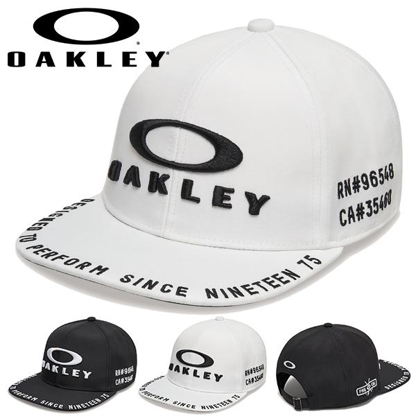 ゴルフ キャップ メンズ オークリー OAKLEY フラットブリム 平つば 帽子 GOLF ゴルフウ...