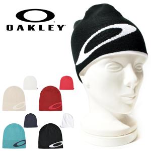 ニット帽 リバーシブル OAKLEY オークリー メンズ ロゴ ビーニー 帽子