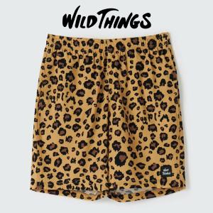 ショートパンツ ワイルドシングス メンズ WILDTHINGS PRINT BASE SHORTS ベースショーツ ヒョウ柄 水陸両用 ハーフパンツ アウトドア パンツ 2024春夏新作｜phants