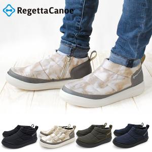 リゲッタカヌー メンズ サイドジップ付き ミッドカット モックシューズ 3.5cmヒール Regetta Canoe スリッポン スニーカー シューズ 靴 カジュアル CJEW-002C｜phants