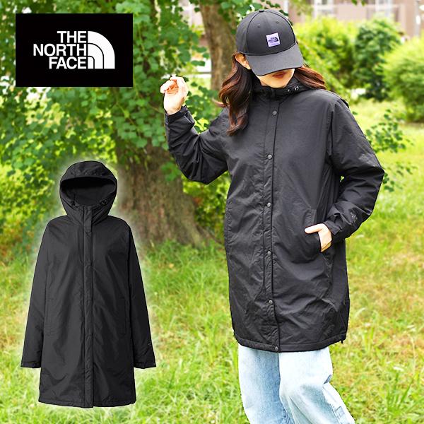 ノースフェイス 袖ロゴ 裏フリース コート レディース 撥水 THE NORTH FACE コンパク...