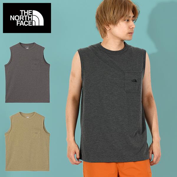 ネコポス発送！送料無料 ノースフェイス 抗菌防臭加工 ノースリーブ メンズ 胸ポケット THE NO...
