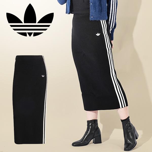 アディダス ニット素材 レディース ロングスカート adidas FB KNIT SKIRT ニット...