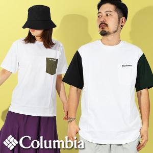 ゆうパケット対応可能！コロンビア 半袖Tシャツ Columbia メンズ レディース ヤングストリート UVカット 胸ポケット 綿100% XE1769 2024春夏新作｜phants