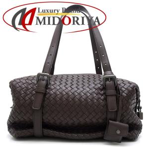 ボッテガヴェネタ BOTTEGA VENETA 272801 ハンドバッグ イントレチャート レザー ブラウン/056319【中古】｜phasemidoriya78