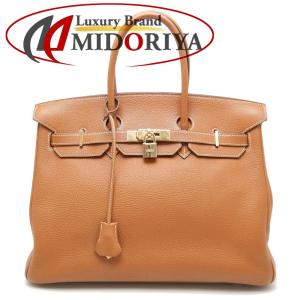 エルメス HERMES バーキン35 トゴ ゴールド ハンドバッグ ブラウン/058251【中古】｜phasemidoriya78