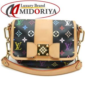 ルイヴィトン LOUIS VUITTON M40306 マルチカラー パティ ノワール ショルダーバッグ ブラック/059635【中古】｜phasemidoriya78