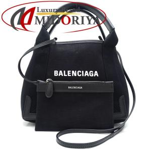 バレンシアガ BALENCIAGA 390346 ネイビーカバスXS ブラック 2WAYバッグ 斜め掛け/059653【中古】｜phasemidoriya78