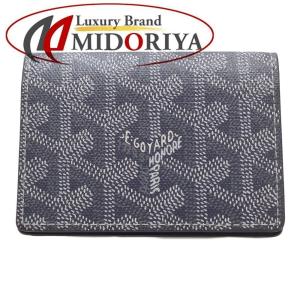 ゴヤール GOYARD カードケース 名刺入れ PVC レザー グレー /080218 【中古】｜phasemidoriya78