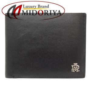 ダンヒル dunhill 札入れ メンズ 二つ折り財布 カーフ ブラック IM1115/082022【中古】｜phasemidoriya78