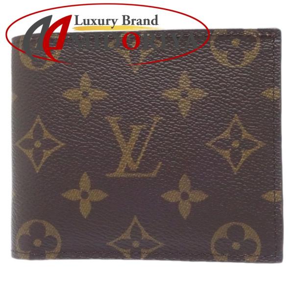 LOUIS VUITTON ルイヴィトン モノグラム ポルトフォイユ マルコNM M62288 二つ...