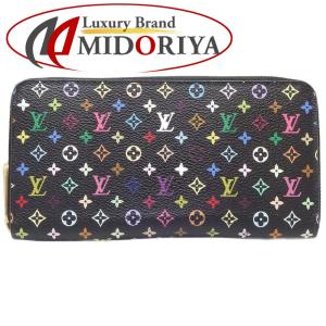 LOUIS VUITTON ルイヴィトン マルチ ジッピーウォレット M60243 長財布 ノワール グルナード/083893【中古】｜phasemidoriya78