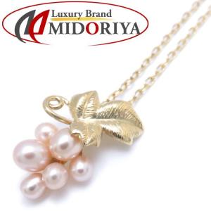 ミキモト MIKIMOTO ネックレス 葡萄モチーフ 淡水パール K18YG イエローゴールド 真珠 ペンダント/095698【中古】【BJ】｜phasemidoriya78